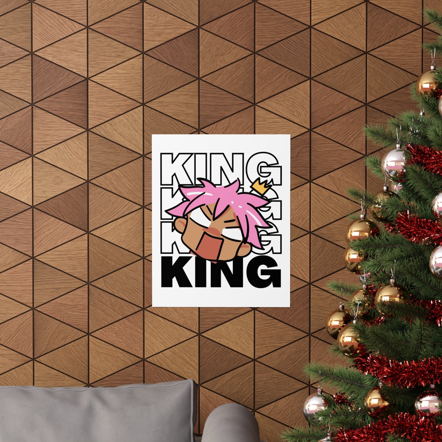 Anime King Royalty Crown Premium Matte Poster