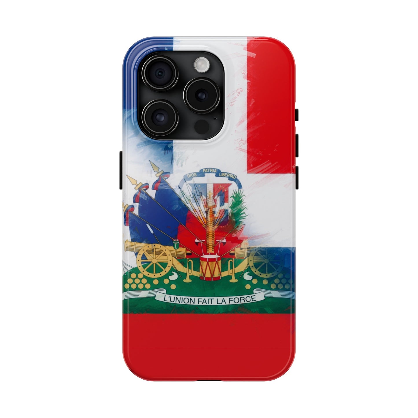 Haiti DR Flag Painted Haitian Dominican Tough Phone Cases