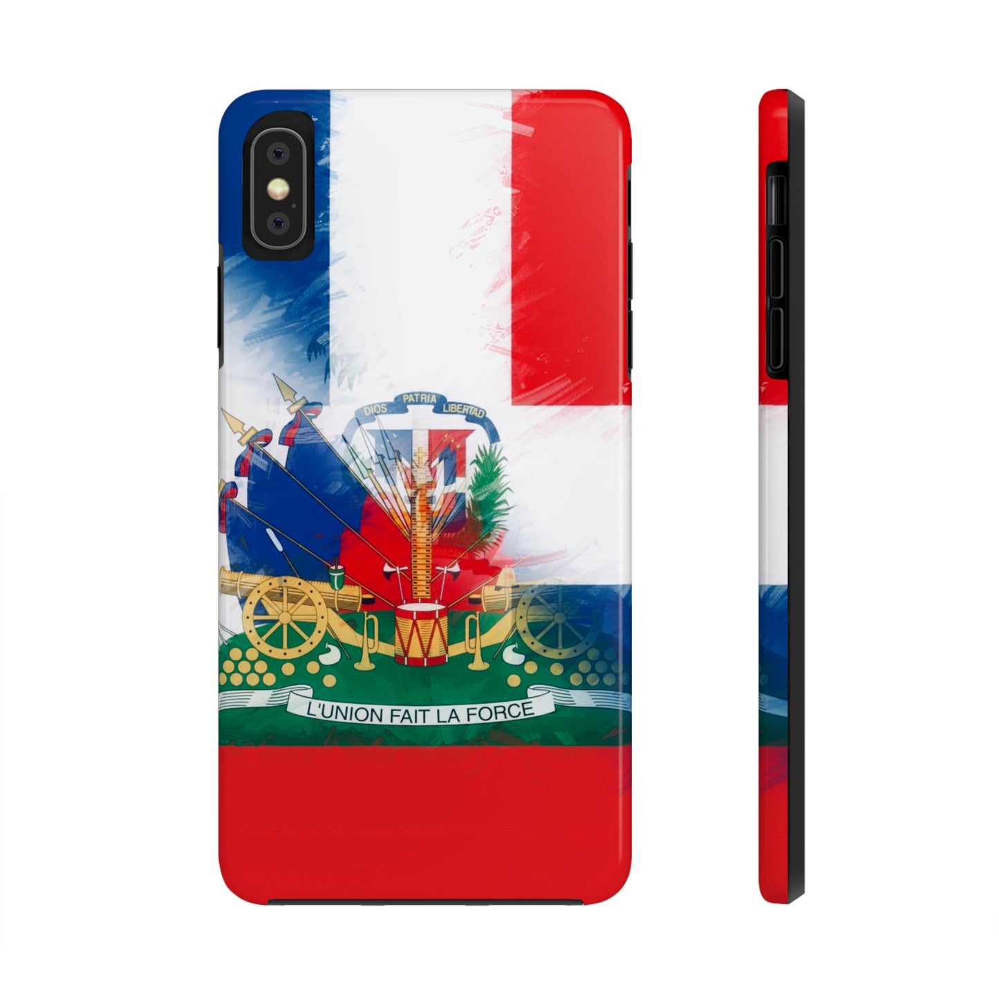 Haiti DR Flag Painted Haitian Dominican Tough Phone Cases