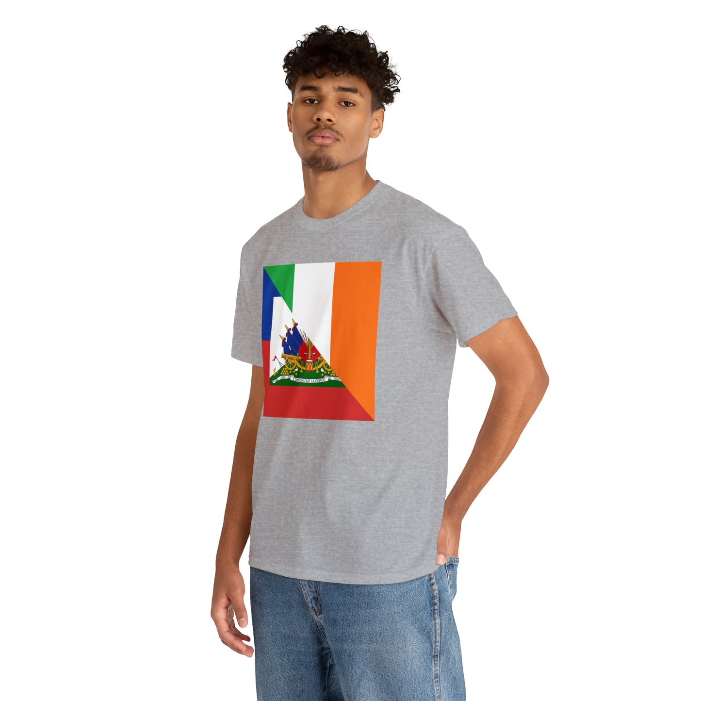 Haitian Irish Flag Half Haiti Ireland T-Shirt | Unisex Tee Shirt