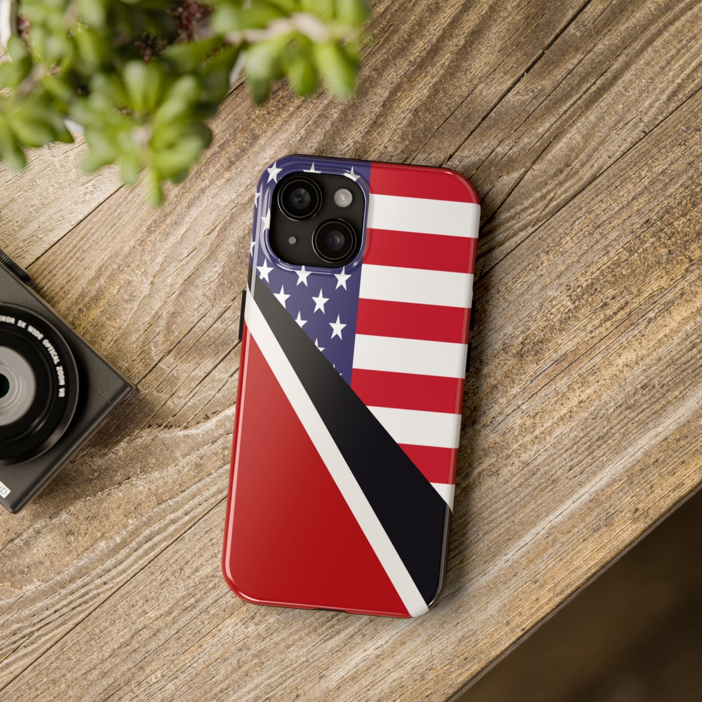 Trinidad American Flag Trini USA Tough Phone Cases