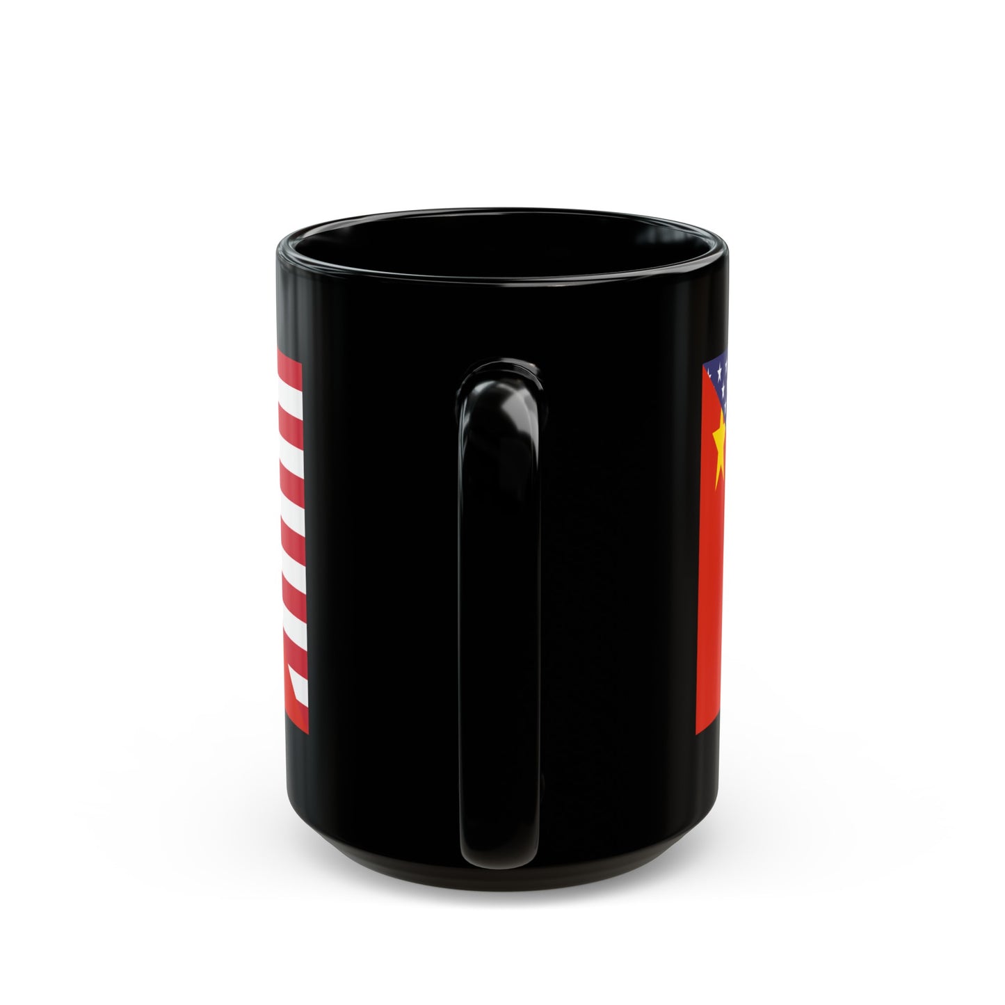 Chinese American Flag China USA Black Mug (11oz, 15oz)