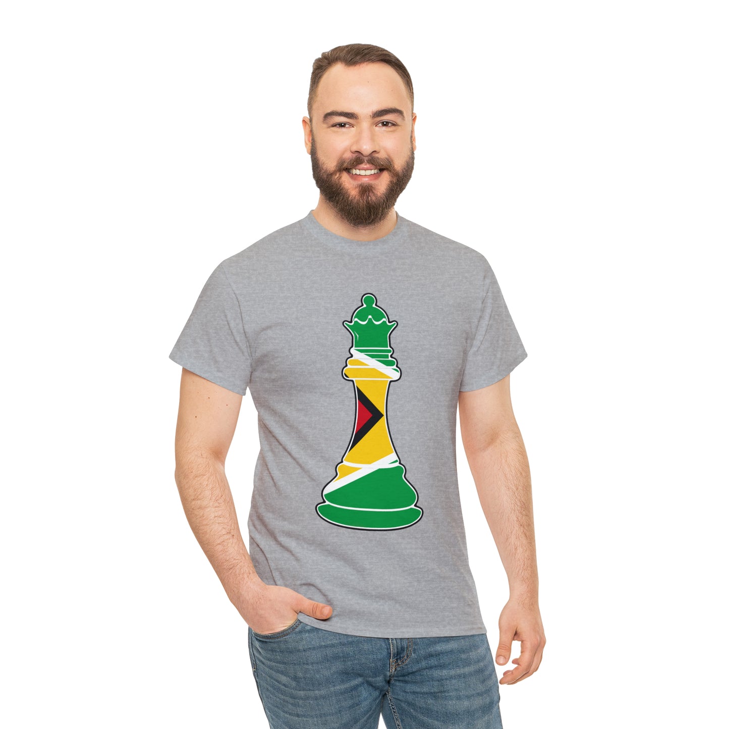 Guyanese Queen Flag Chess Piece Guyana T-Shirt | Unisex Tee Shirt