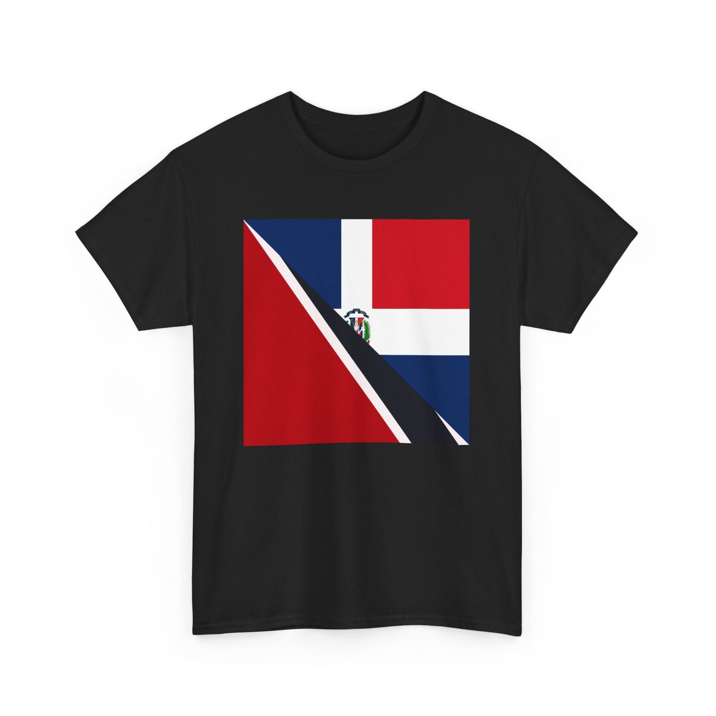 Dominican Trini Flag T-Shirt Unisex Republic Trinidad and Tobago Tee Shirt