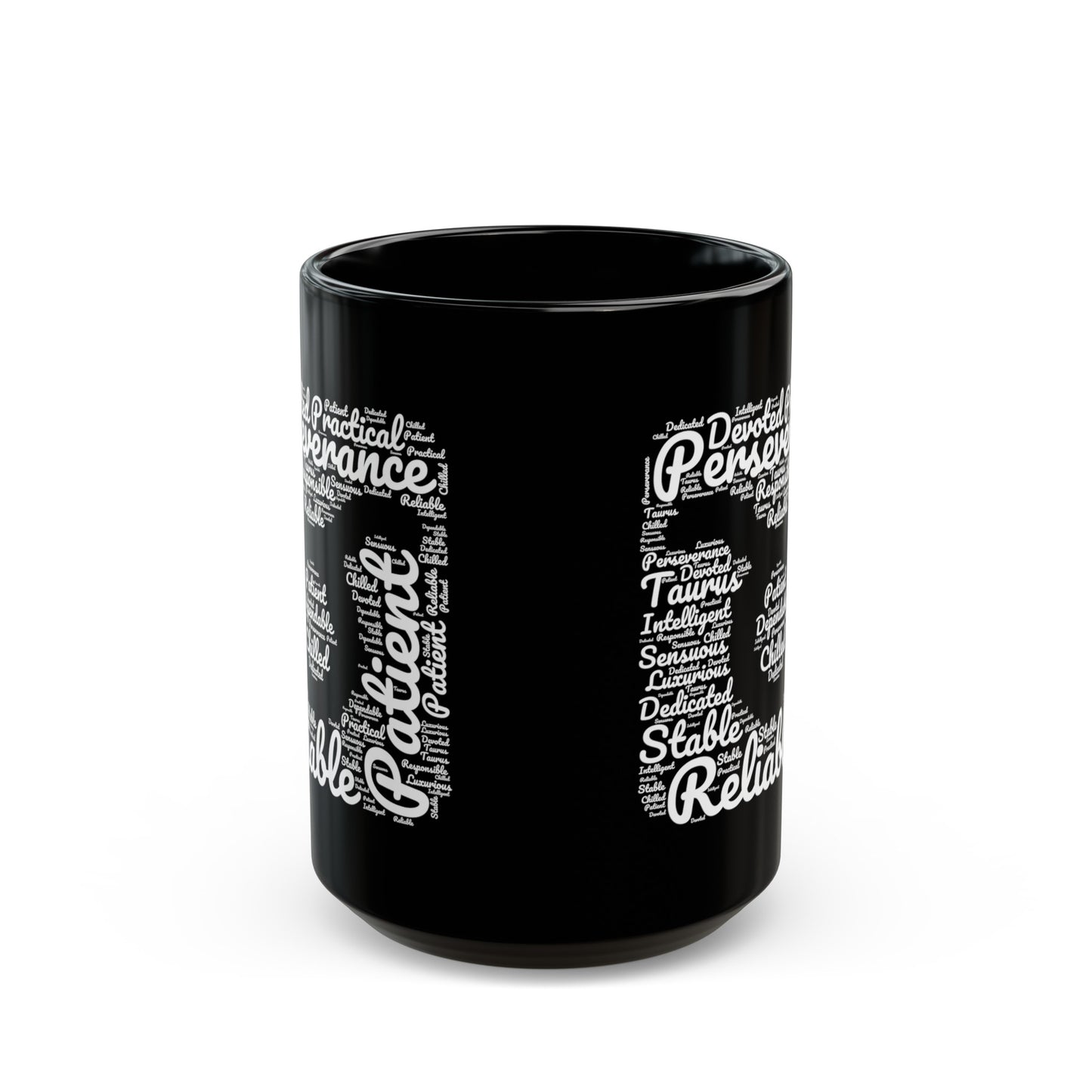 Taurus Zodiac Sign White Black Mug (11oz, 15oz)