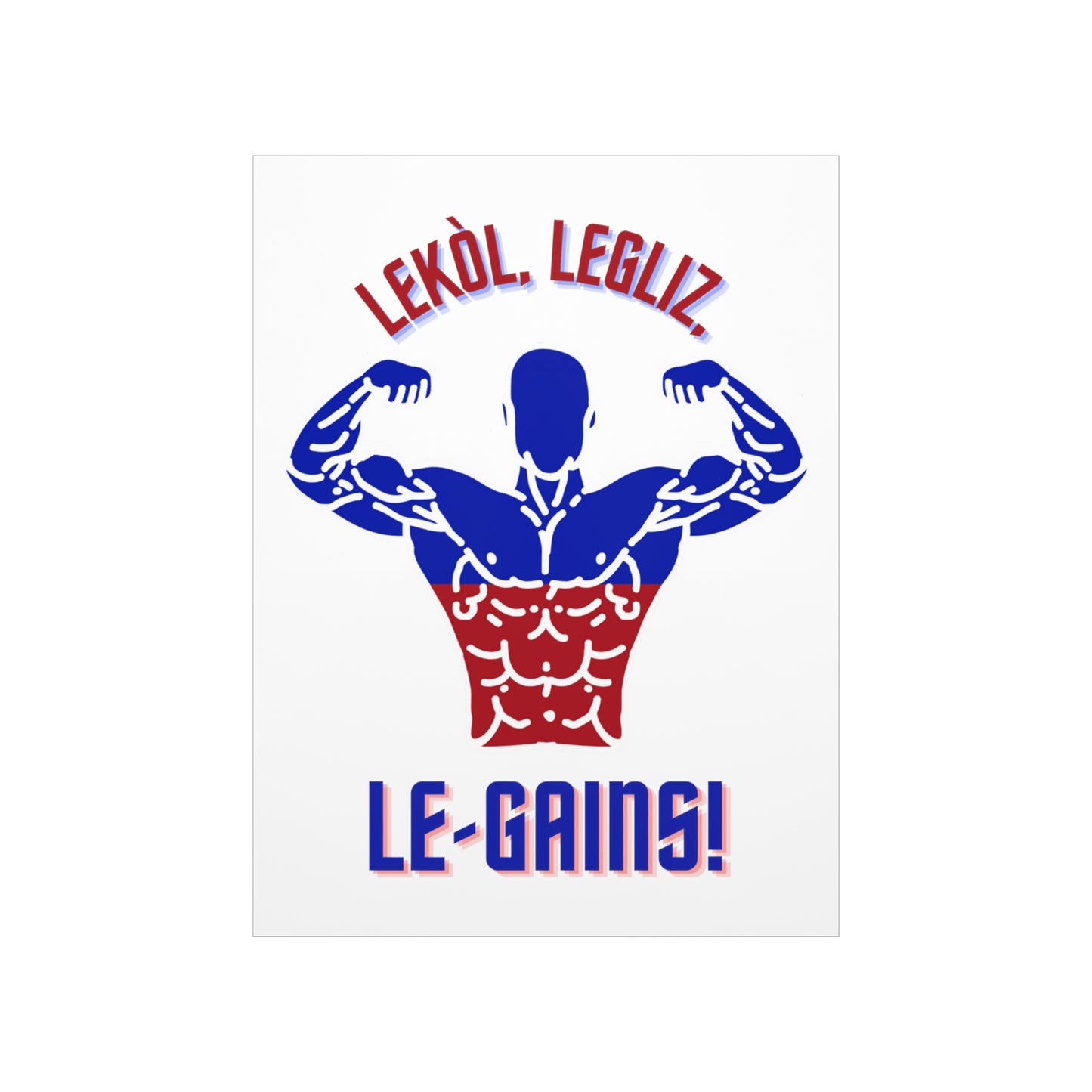 Lekol Legliz LeGainz Premium Matte Poster | Haitian Art