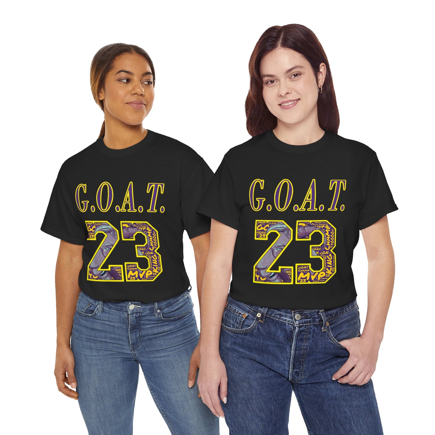 GOAT 23 T-Shirt | Los Angeles Basketball G.O.A.T Tee