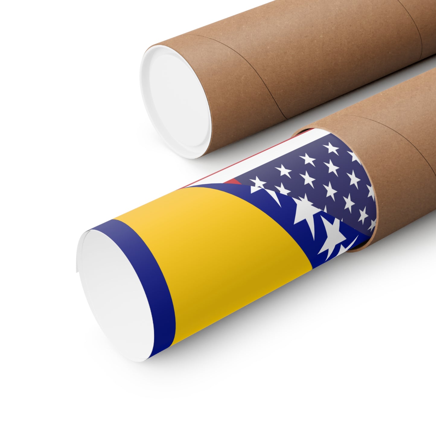 Bosnia Herzegovina American Flag Premium Matte Poster