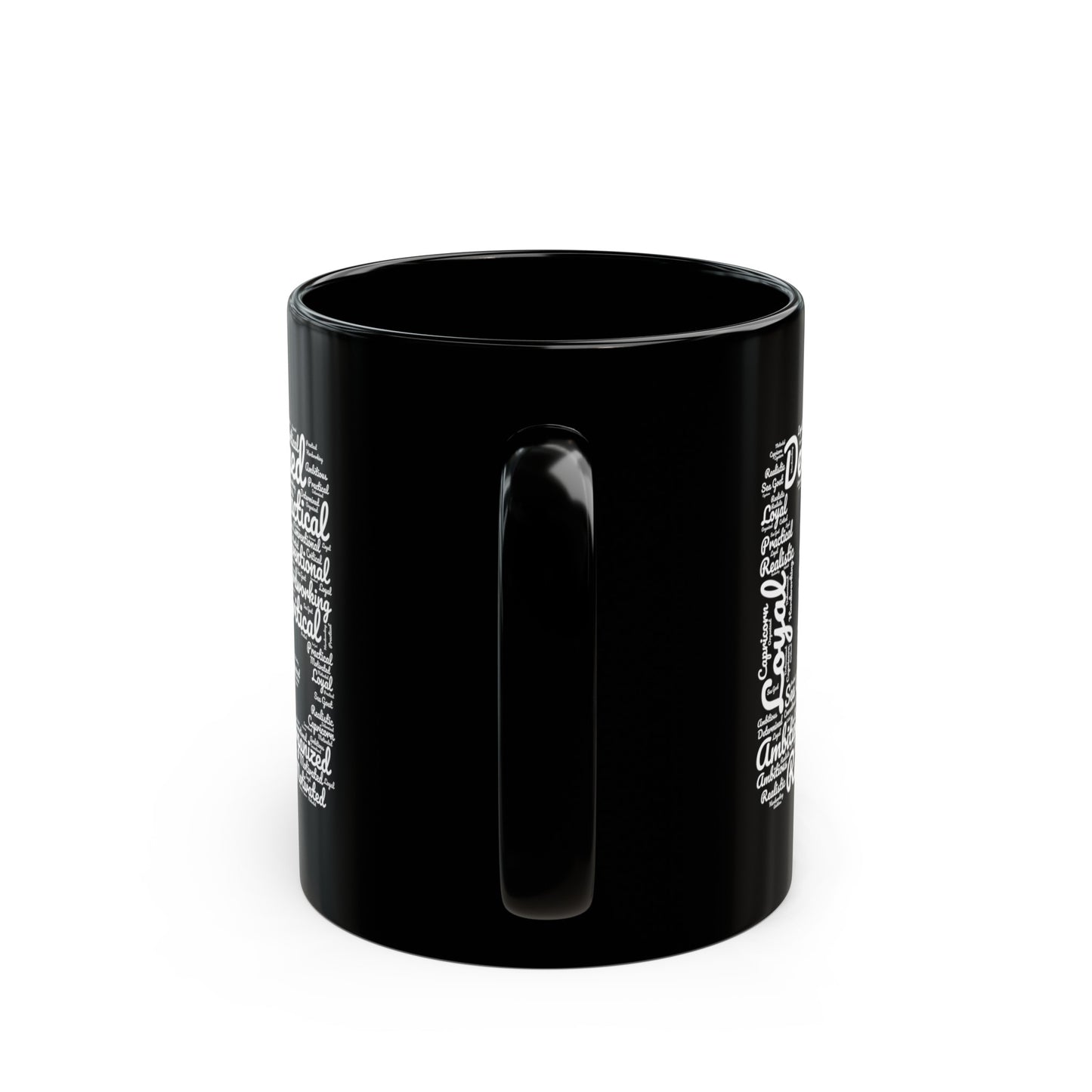 Capricorn Zodiac Sign Astrology White Black Mug (11oz, 15oz)