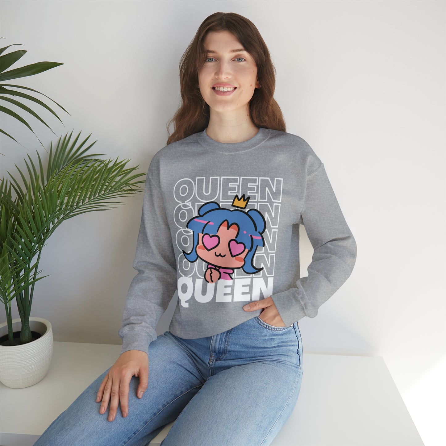 Anime Queen Royalty Crown Unisex Sweatshirt