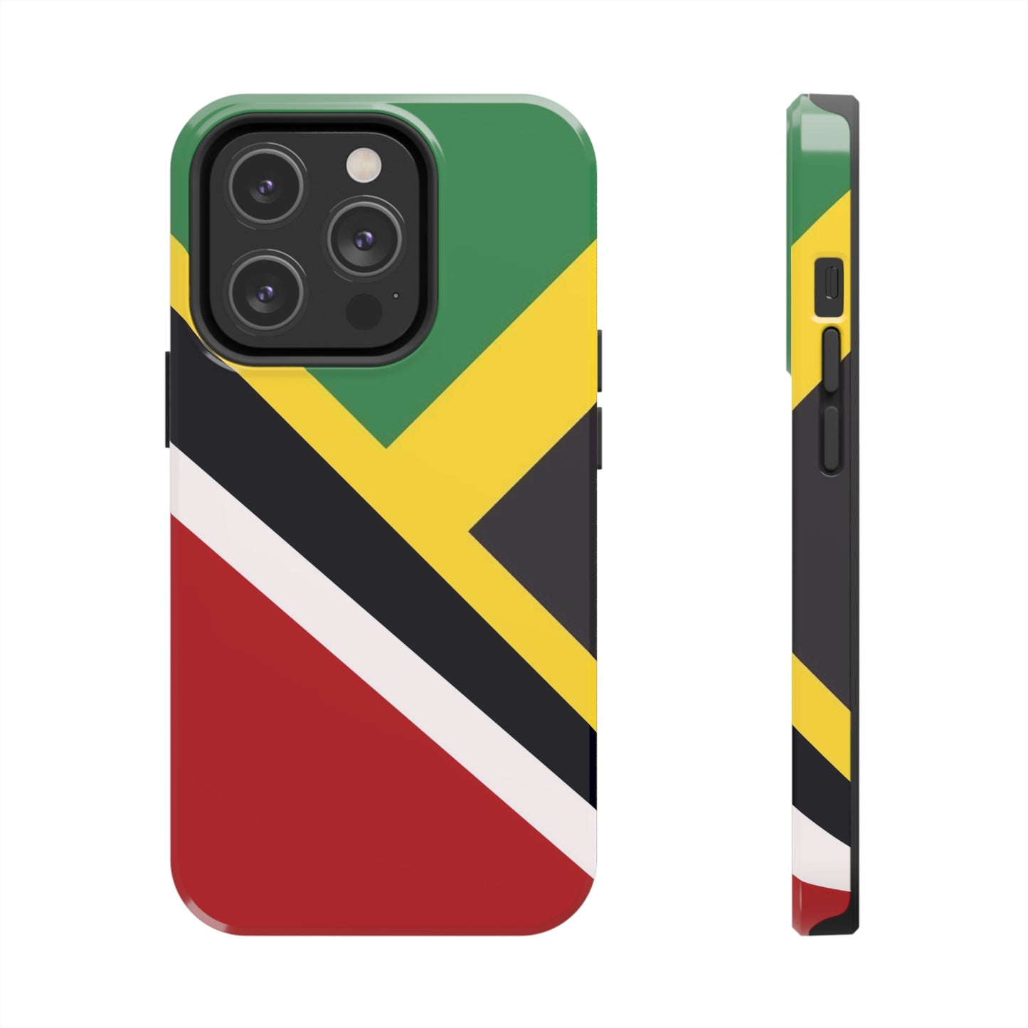 Jamaica Trinidad Flag Jamaican Trini Tough Phone Cases