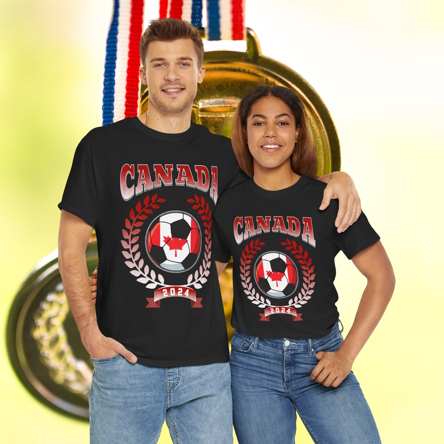 Canada 2024 Soccer Football Championship Games Canadian Team T-Shirt | Unisex Tee Shirt