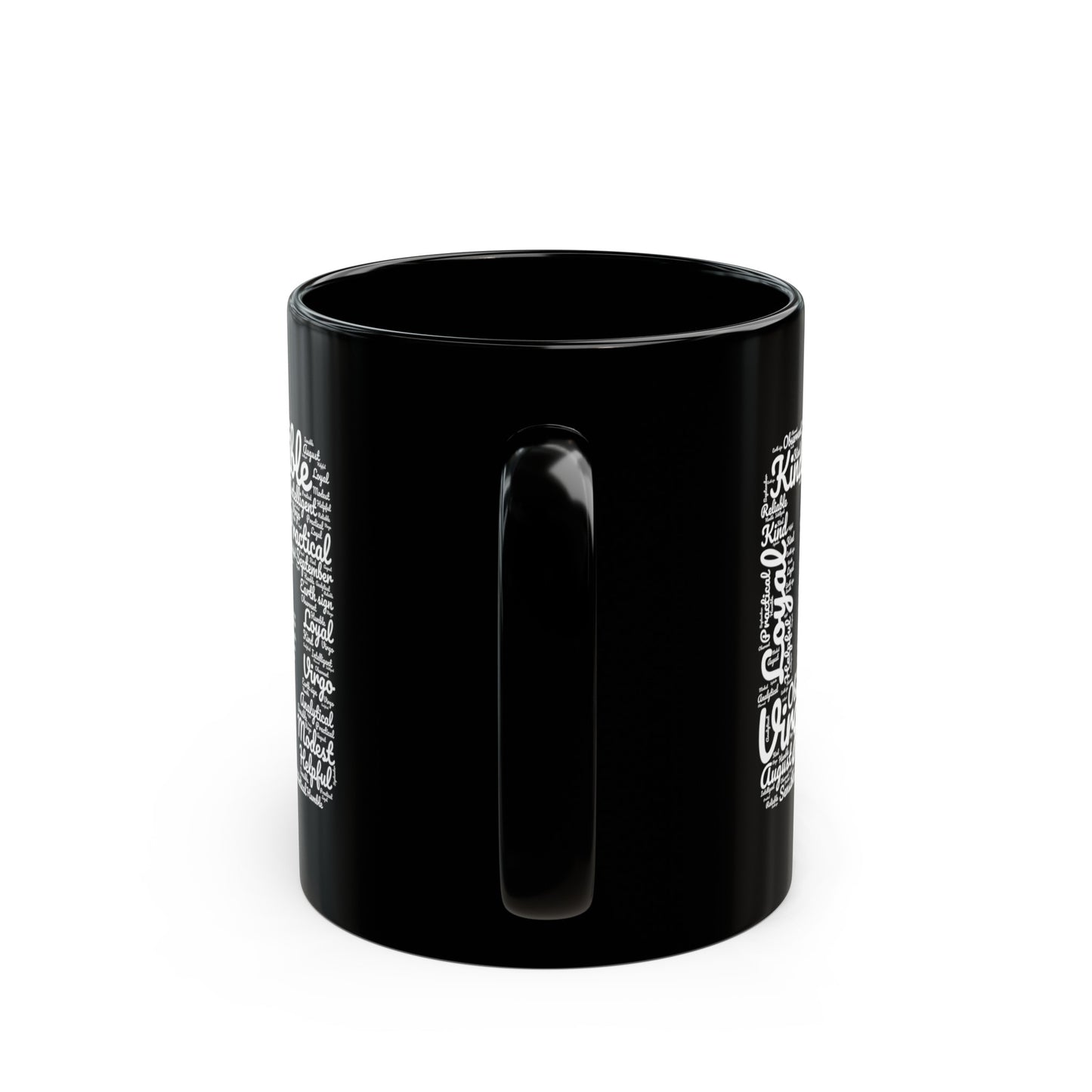 Virgo Zodiac Astrology Sign Traits White Black Mug (11oz, 15oz)