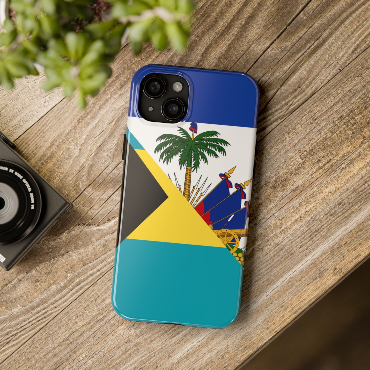 Bahamas Haiti Flag Bahamian Haitian Tough Phone Cases