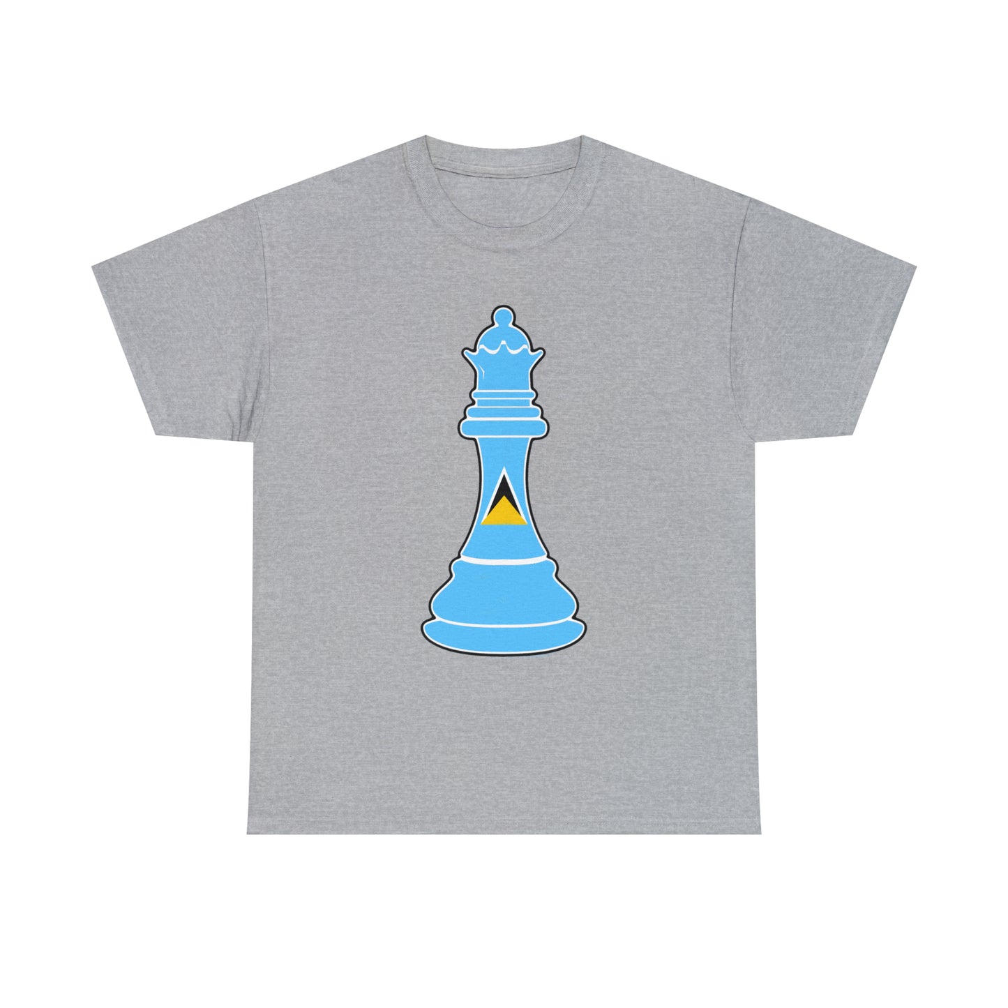 St Lucian Queen Flag Chess Piece St Lucia T-Shirt | Unisex Tee Shirt