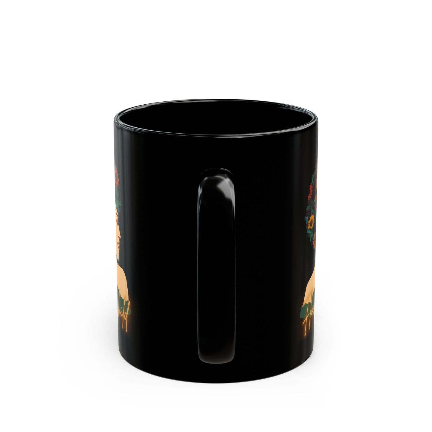 Flower Child White Black Mug (11oz, 15oz)