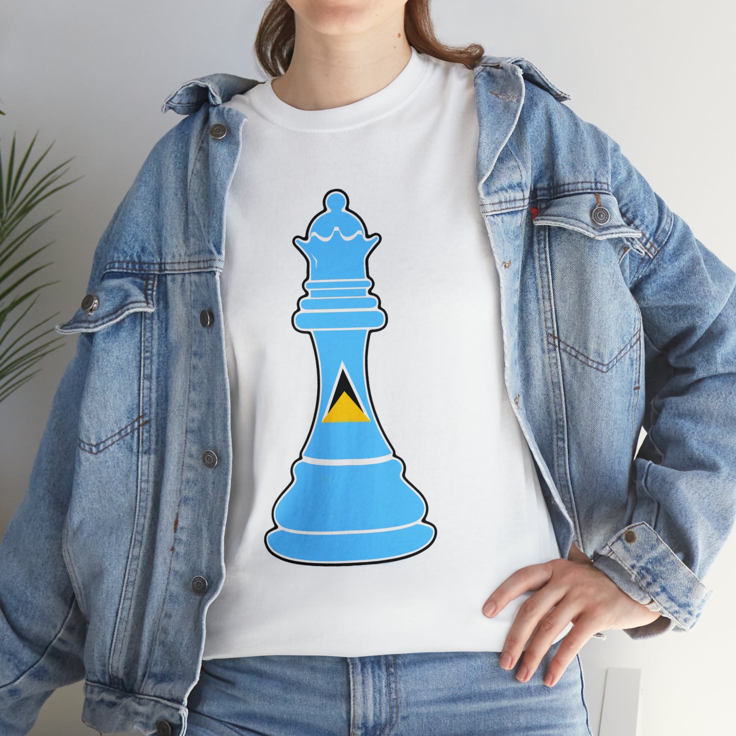 St Lucian Queen Flag Chess Piece St Lucia T-Shirt | Unisex Tee Shirt