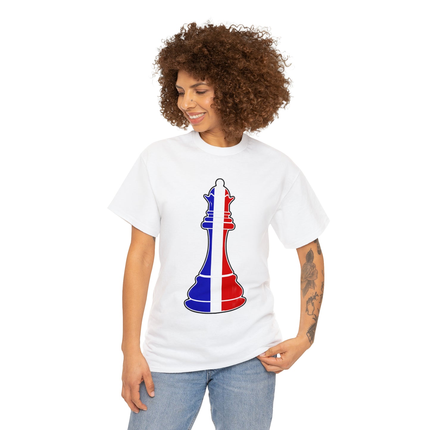 French Queen Flag Chess Piece France T-Shirt | Unisex Tee Shirt