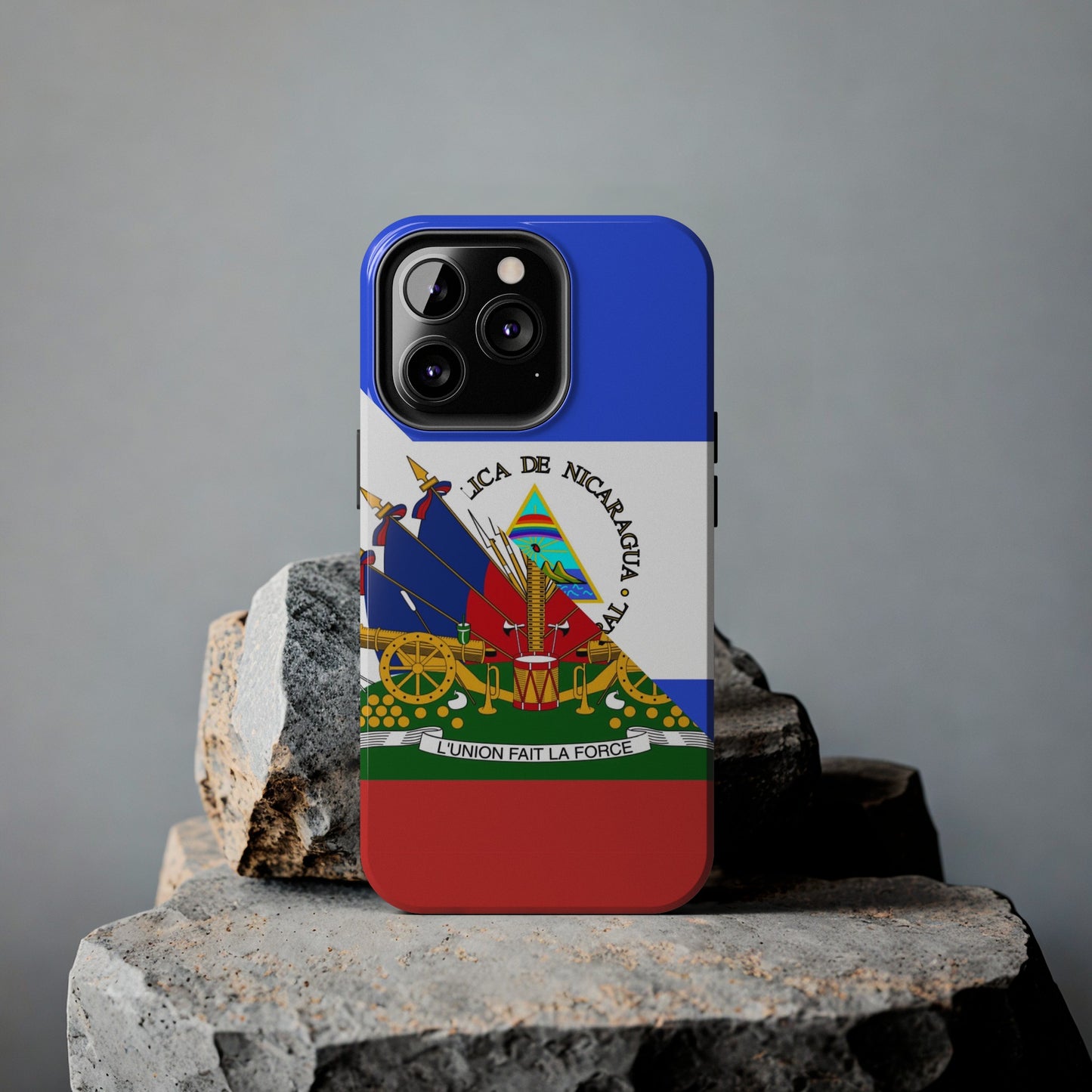 Haiti Nicaragua Flag Haitian Nicaraguan Tough Phone Cases