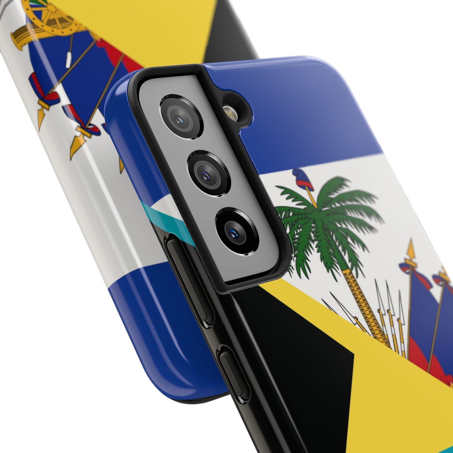 Bahamas Haiti Flag Bahamian Haitian Tough Phone Cases