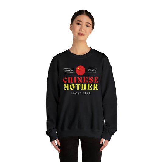 Chinese Mother Looks Like China Flag Mothers Day Unisex Sweatshirt