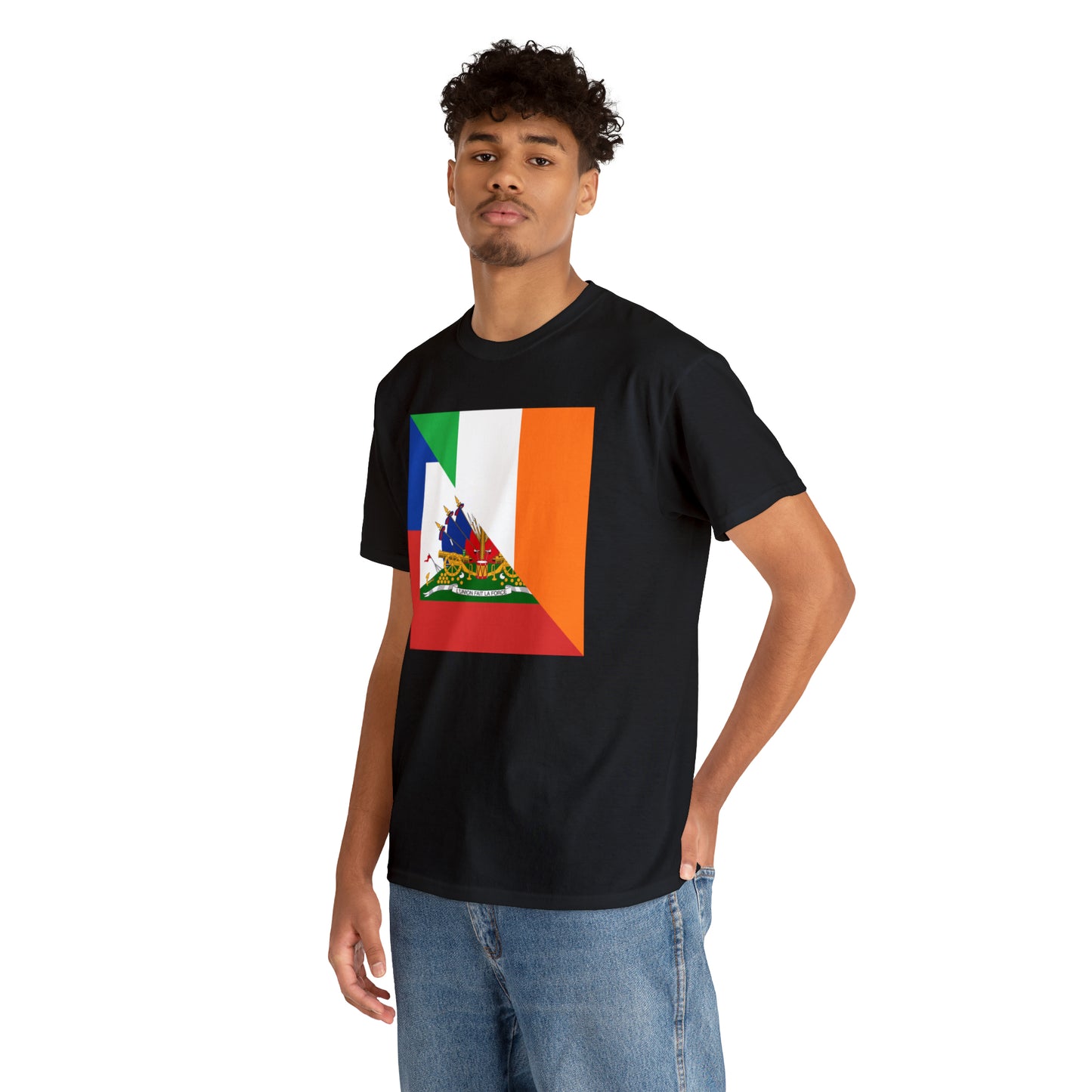 Haitian Irish Flag Half Haiti Ireland T-Shirt | Unisex Tee Shirt