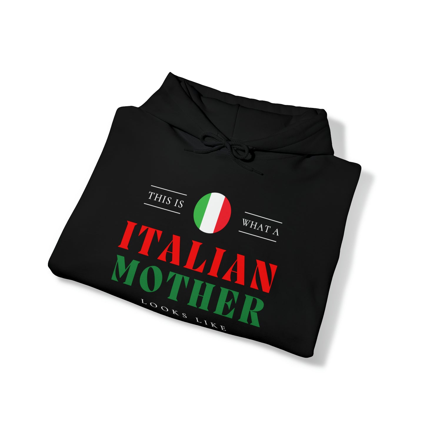 Italian Mother Looks Like Italy Flag Mothers Day Hoodie | Unisex Pullover Hooded Sweatshirt