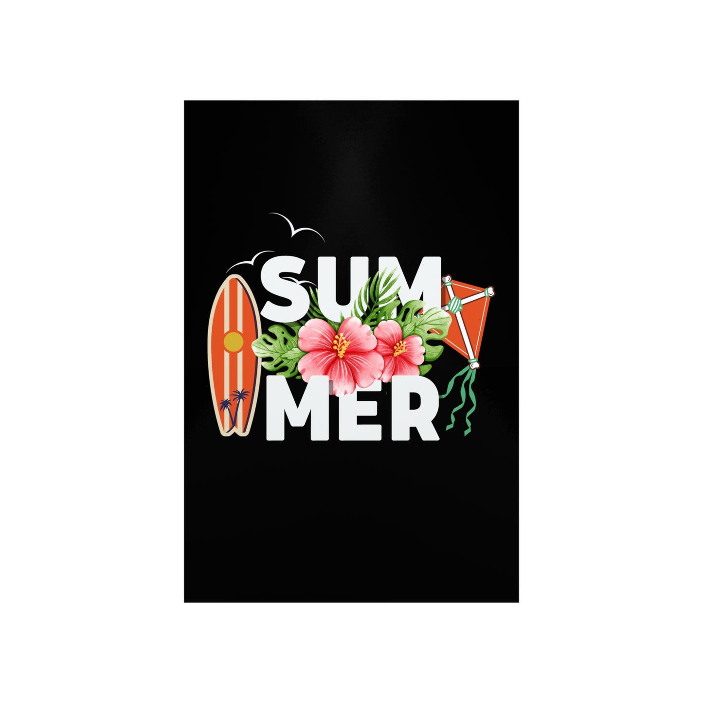 Summer Surfboard and Kite 2 Premium Matte Poster