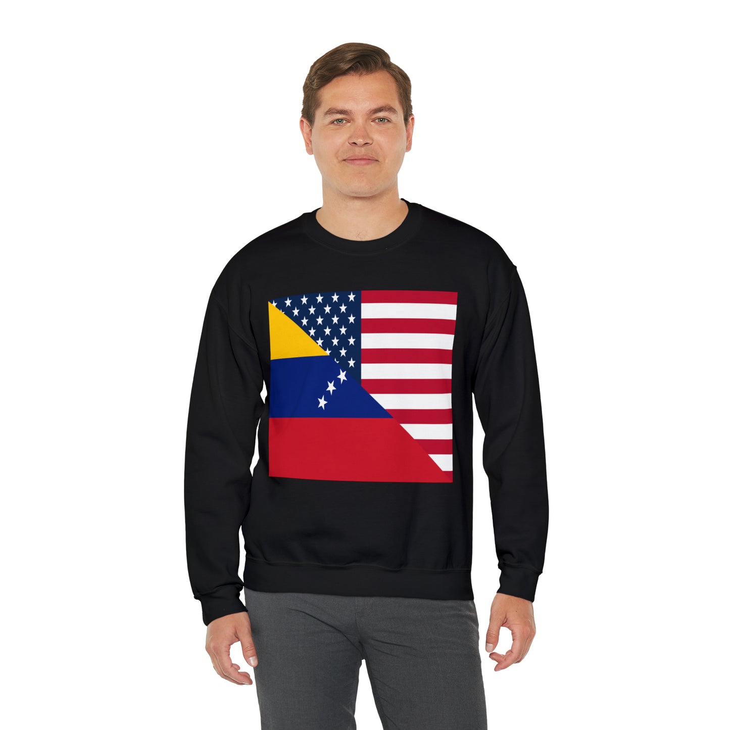 Venezuela American Flag Half Venezuelan USA Unisex Sweatshirt