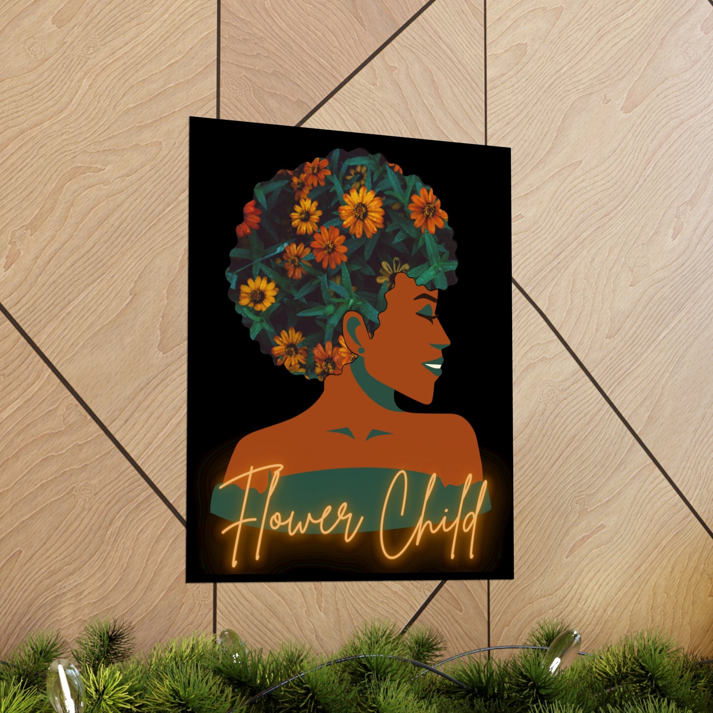 Flower Child |Earth Lady  Premium Matte Poster