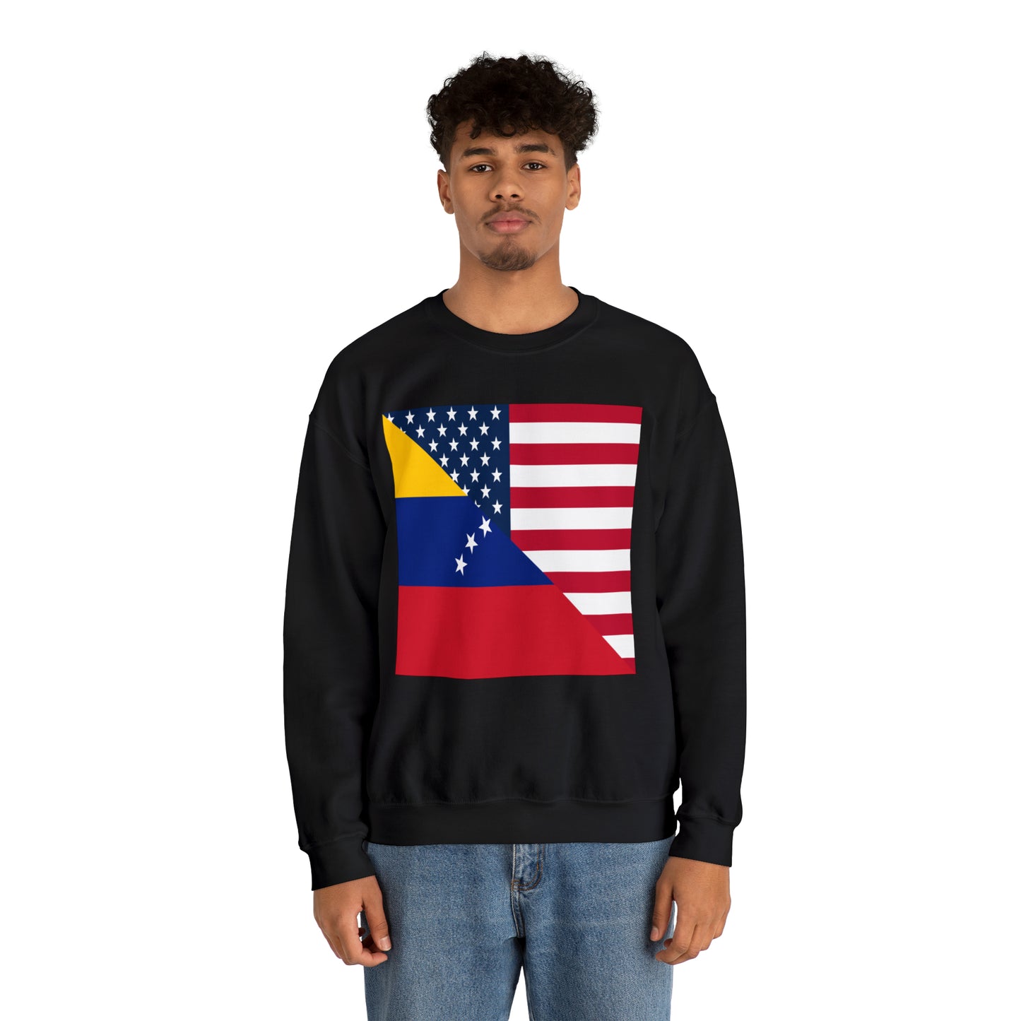 Venezuela American Flag Half Venezuelan USA Unisex Sweatshirt