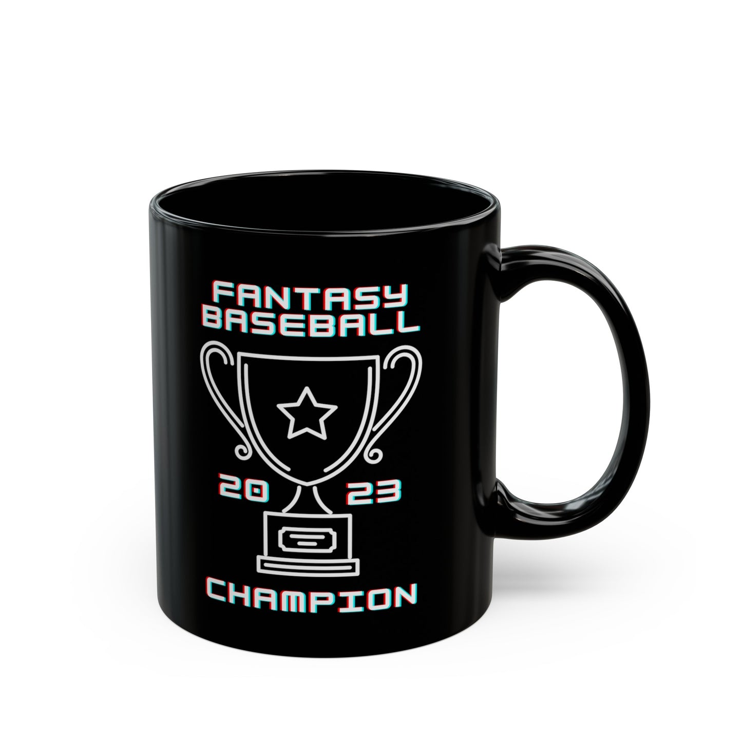 2023 Fantasy Baseball Champion Fantasy Champ Black Mug (11oz, 15oz)