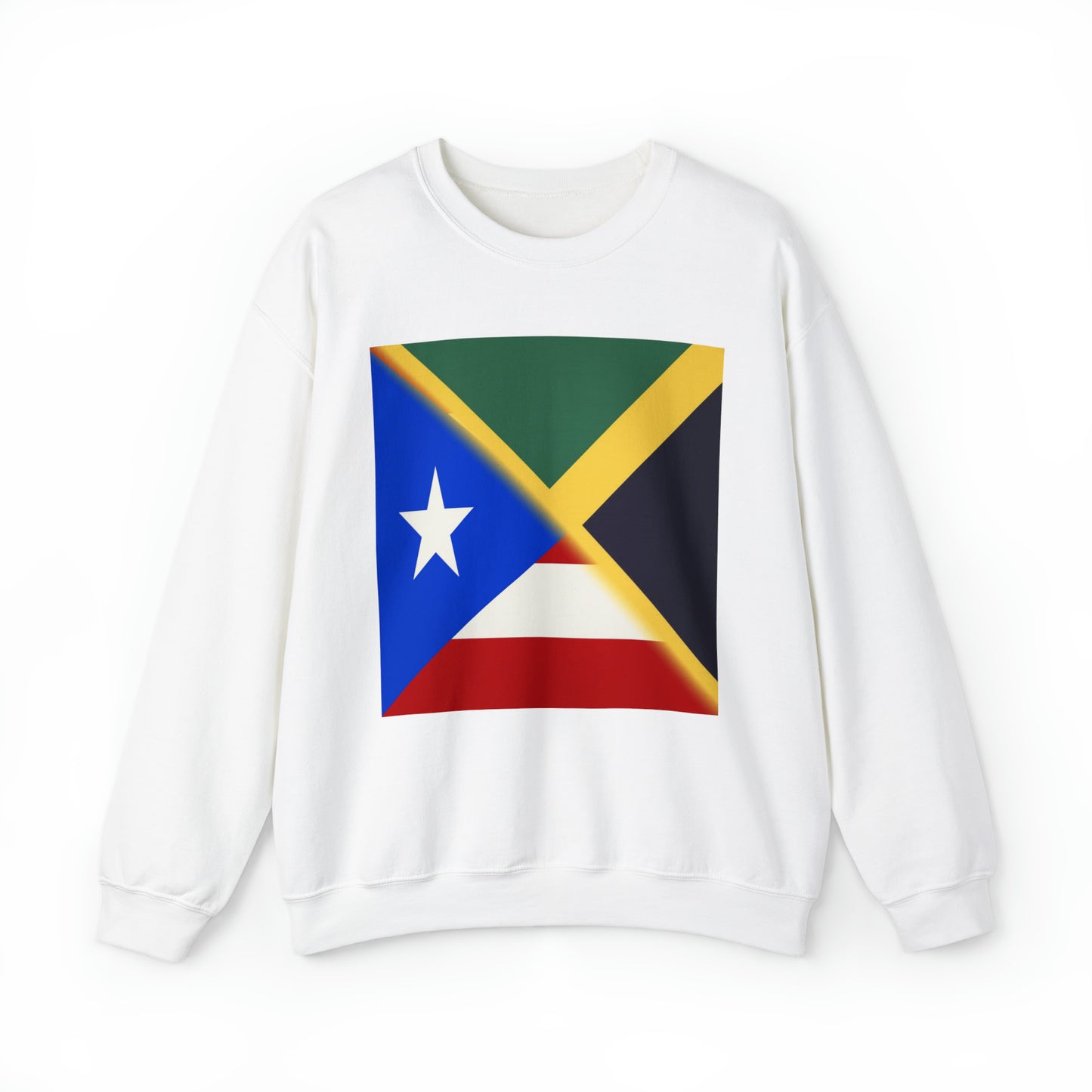 Jamaica Puerto Rico Flag | Jamaican PR Flag Unisex Sweatshirt