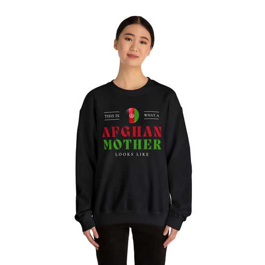 Afghan Mother Looks Like Afghanistan Flag Mothers Day Unisex Sweatshirt