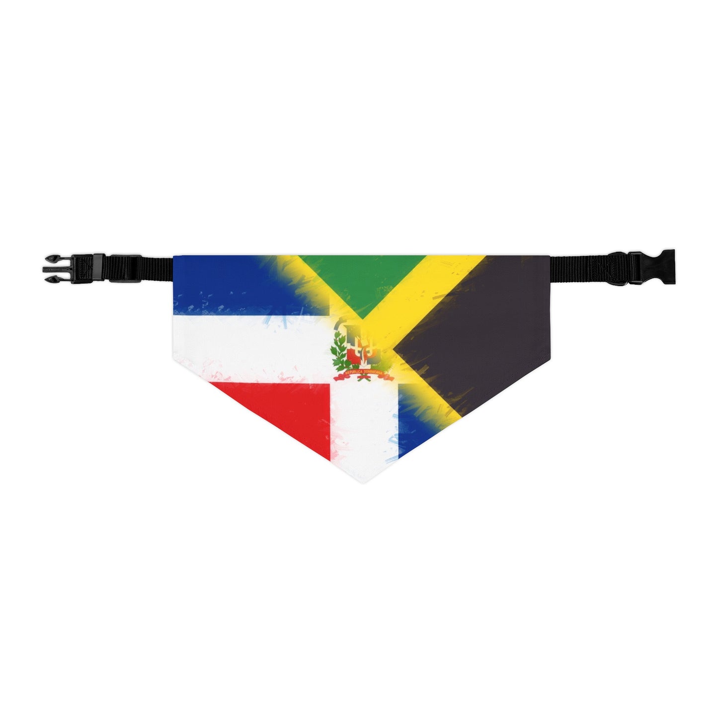 Dominican Republic Jamaican Flag Pet Bandana Collar Dog Cat DR Jamaica