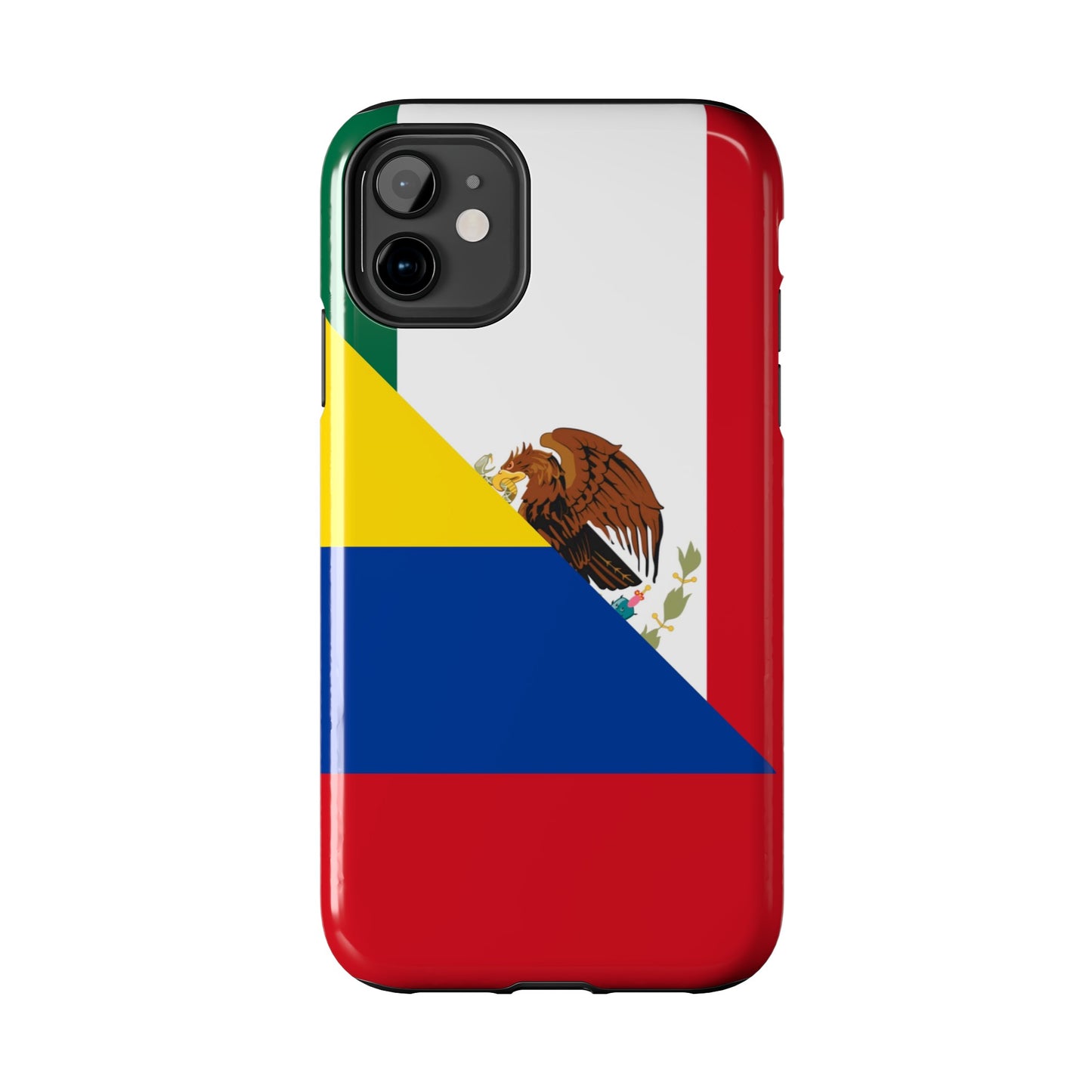 Mexican Colombian Flag Half Mexico Colombia Tough Phone Cases