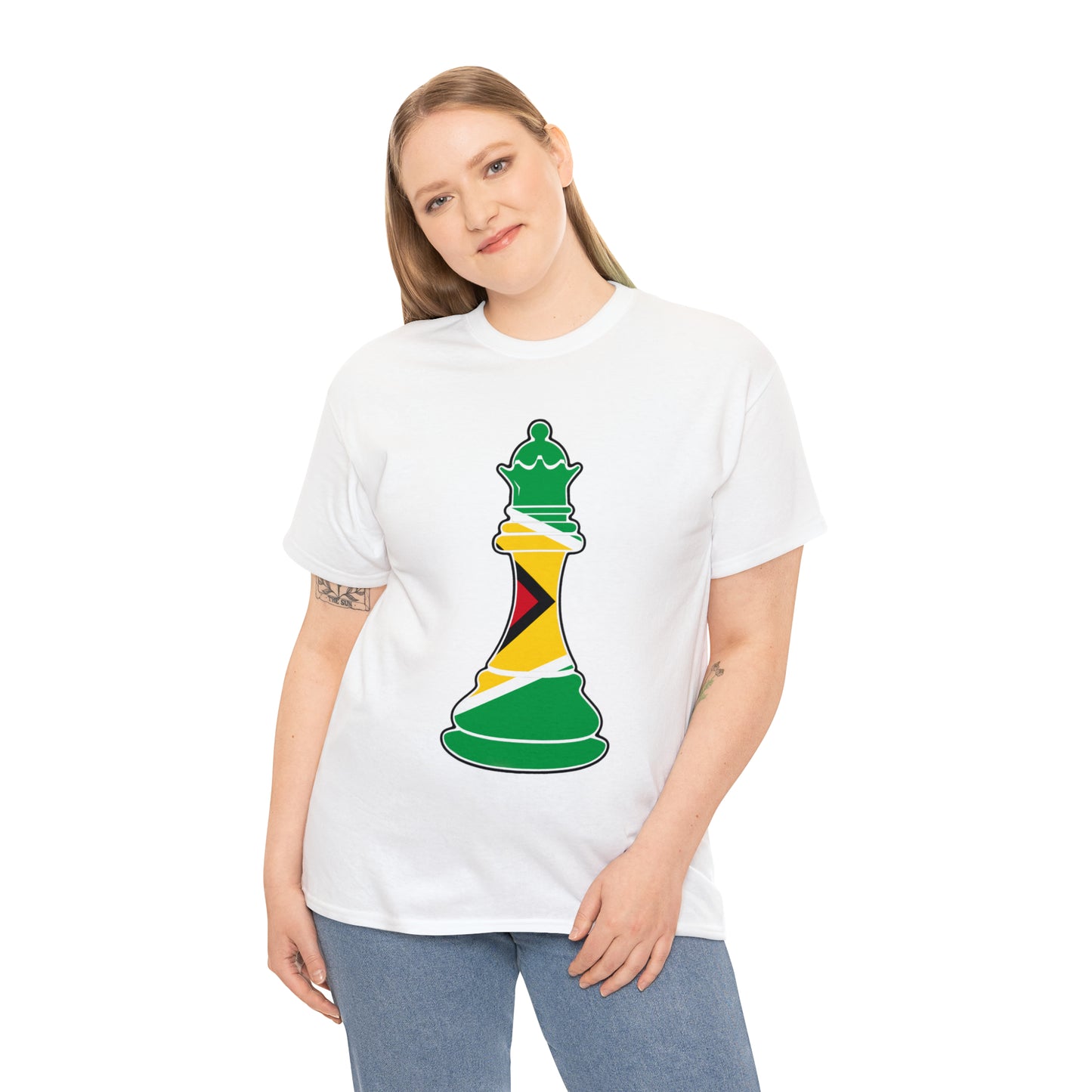 Guyanese Queen Flag Chess Piece Guyana T-Shirt | Unisex Tee Shirt