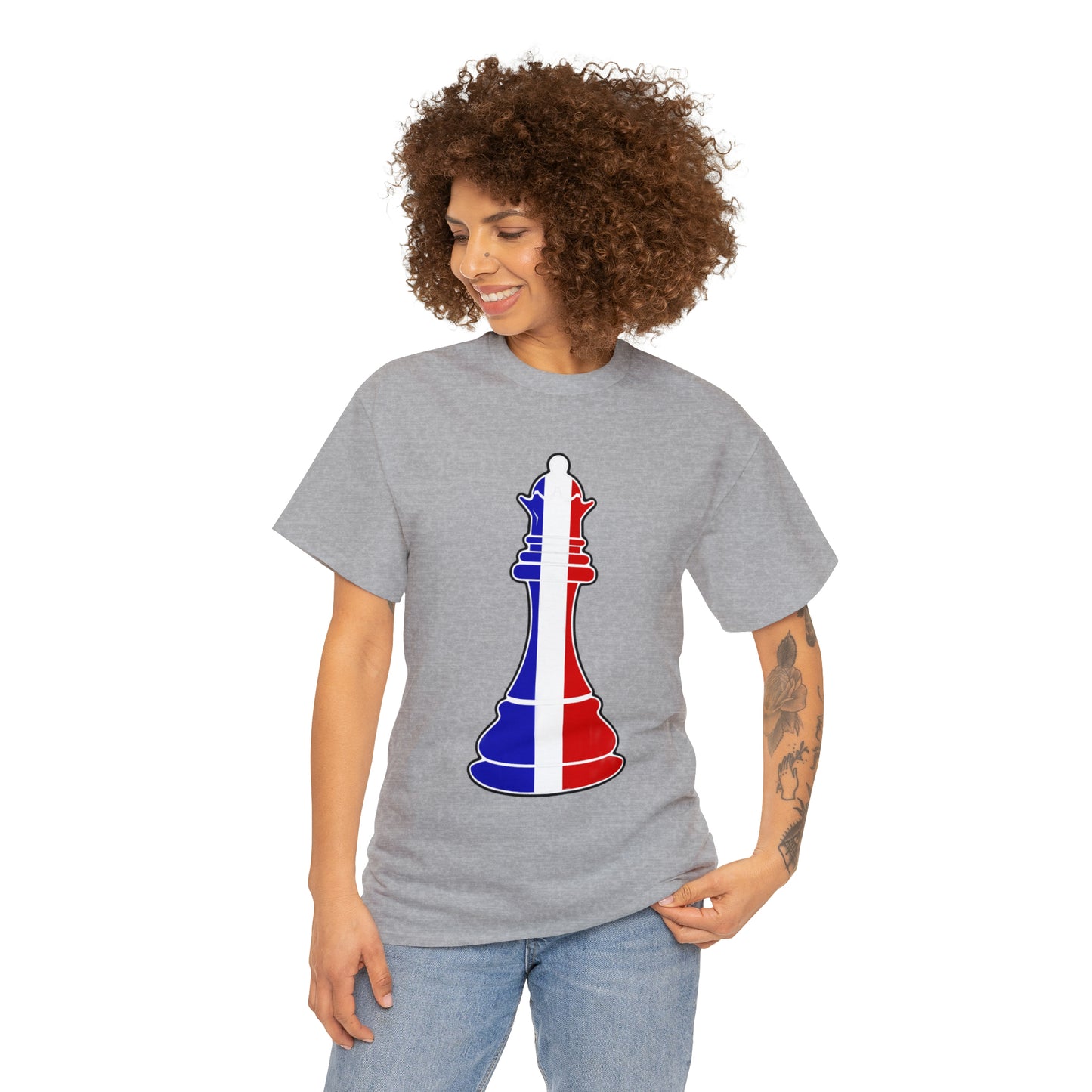 French Queen Flag Chess Piece France T-Shirt | Unisex Tee Shirt