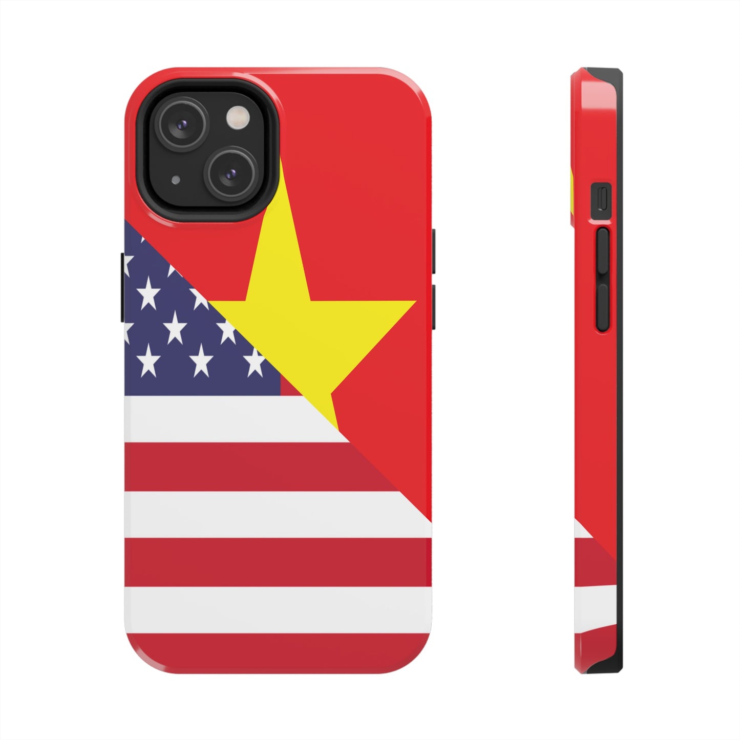 Vietnamese American Flag Half Vietnam USA Tough Phone Cases