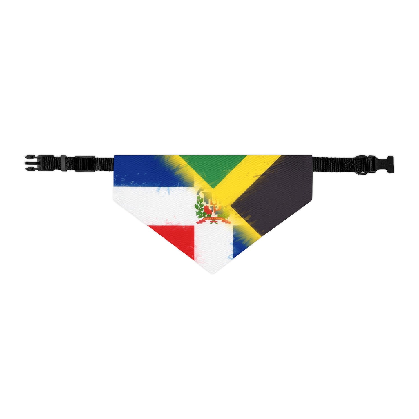 Dominican Republic Jamaican Flag Pet Bandana Collar Dog Cat DR Jamaica