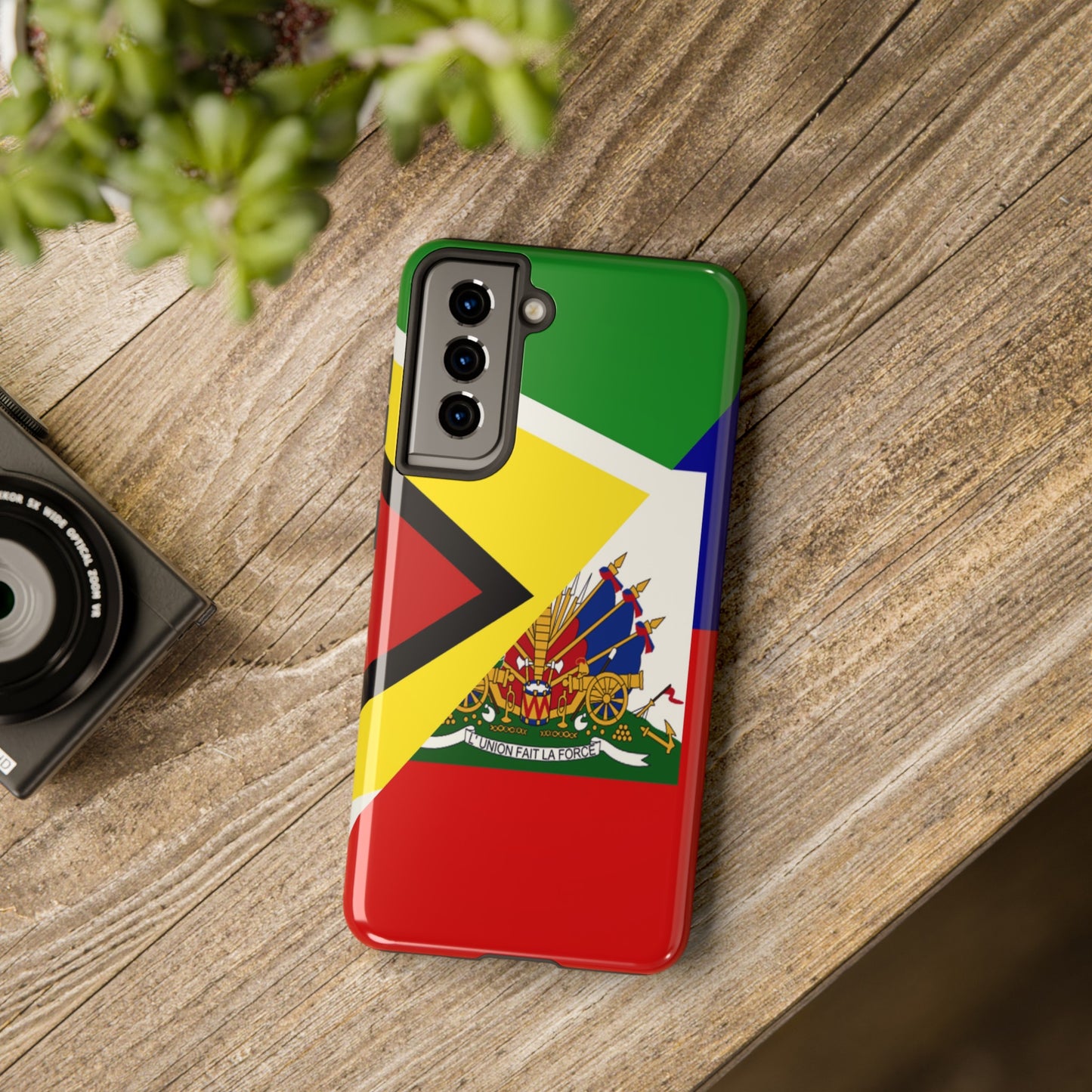 Haiti Guyana Flag Haitian Guyanese Tough Phone Cases