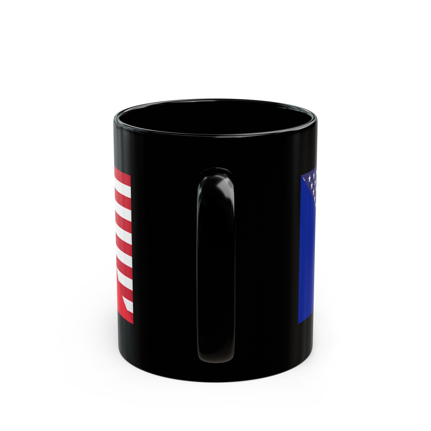 France American Flag French USA Black Mug (11oz, 15oz)