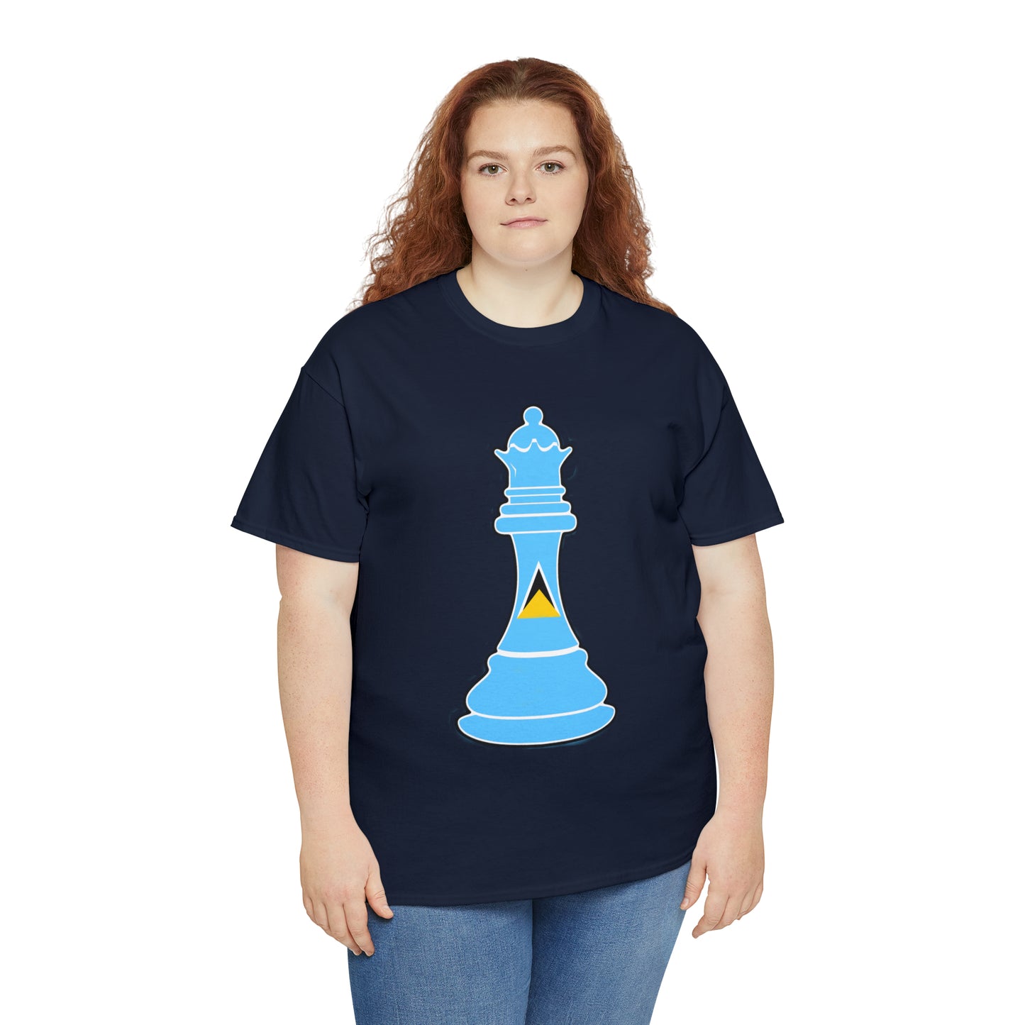 St Lucian Queen Flag Chess Piece St Lucia T-Shirt | Unisex Tee Shirt