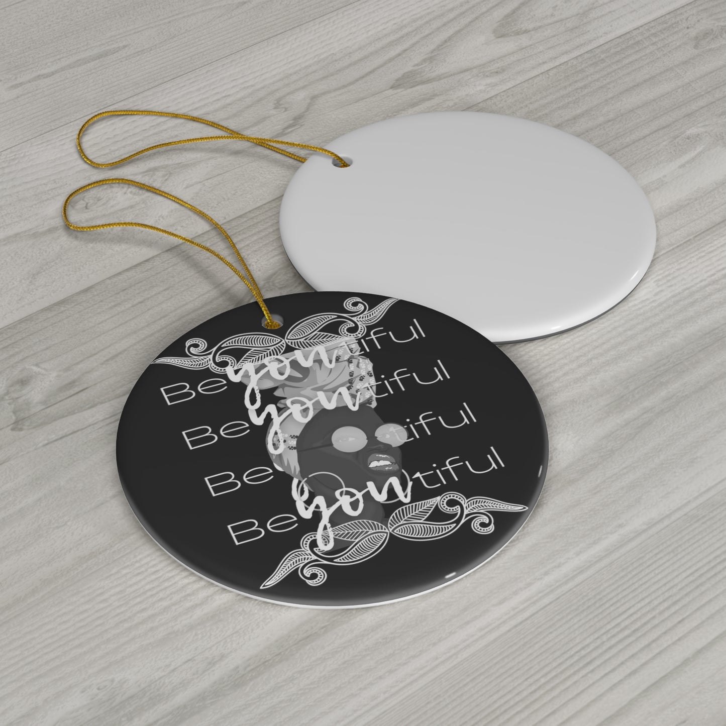 Be You Tiful Woman Ceramic Ornament | Christmas Tree Ornaments