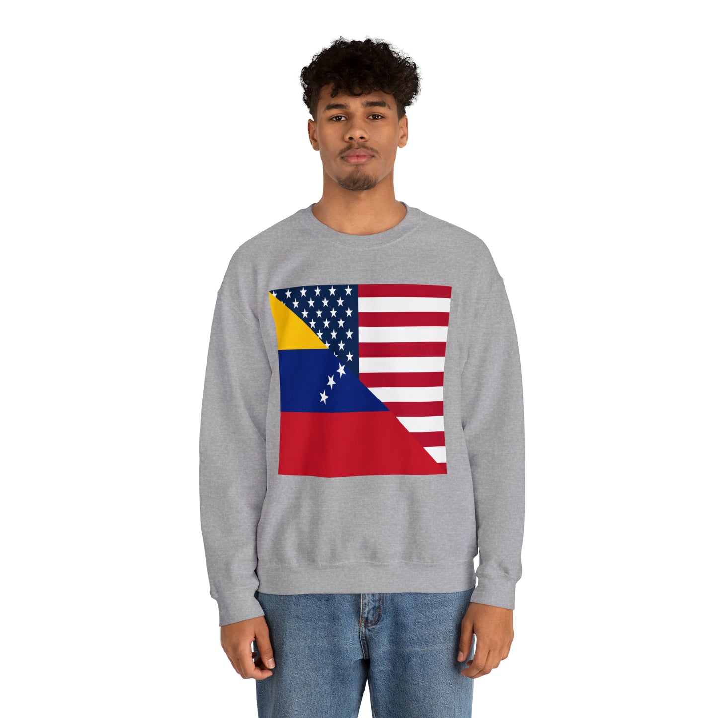 Venezuela American Flag Half Venezuelan USA Unisex Sweatshirt