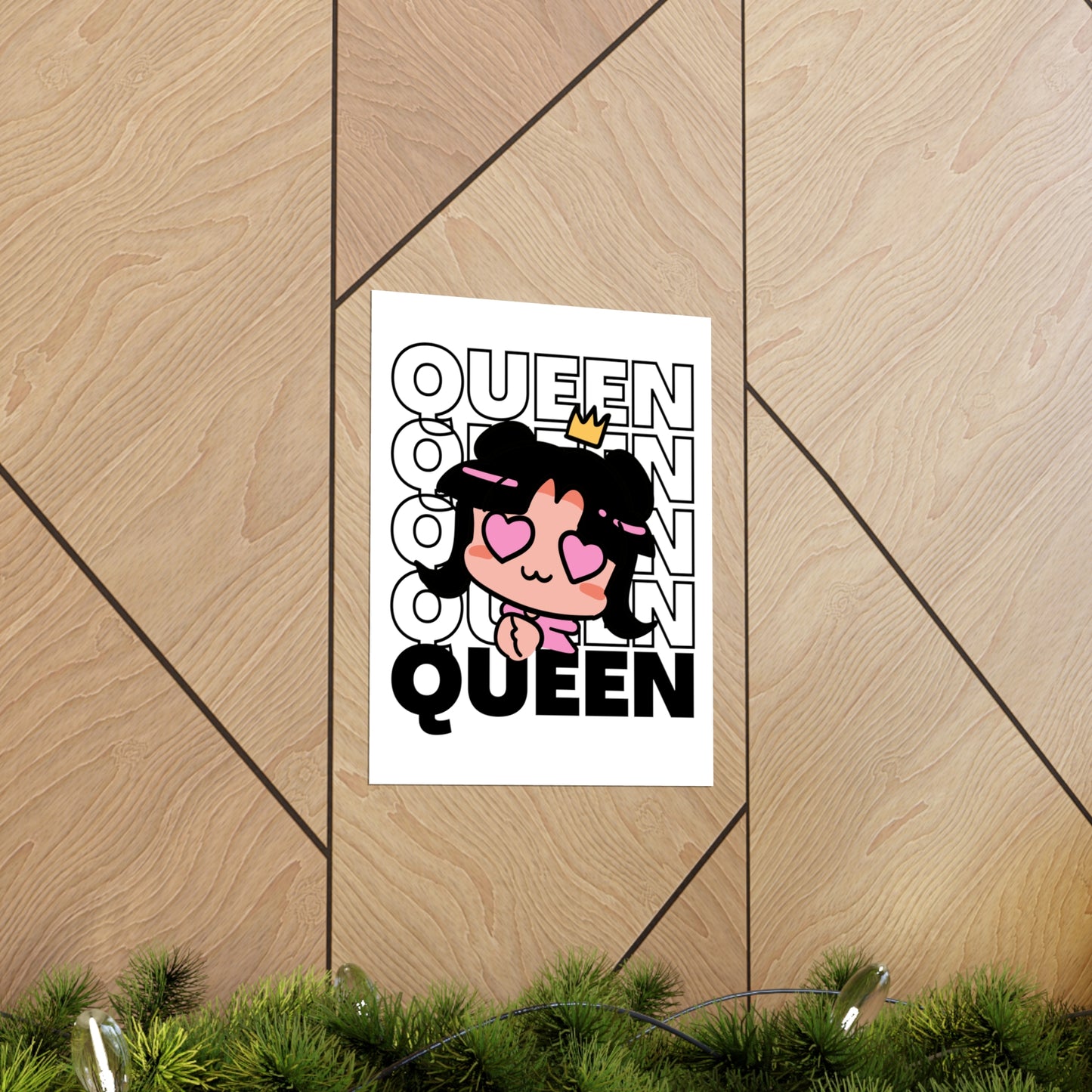 Anime Queen Royalty Crown Premium Matte Poster