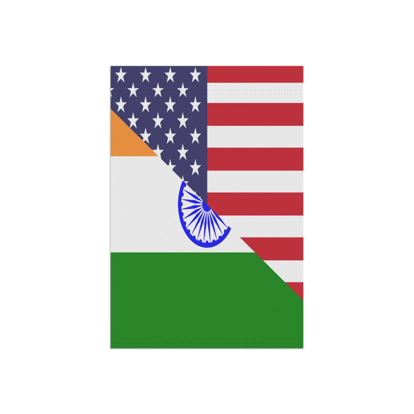 Indian American Flag India USA Garden & House Banner