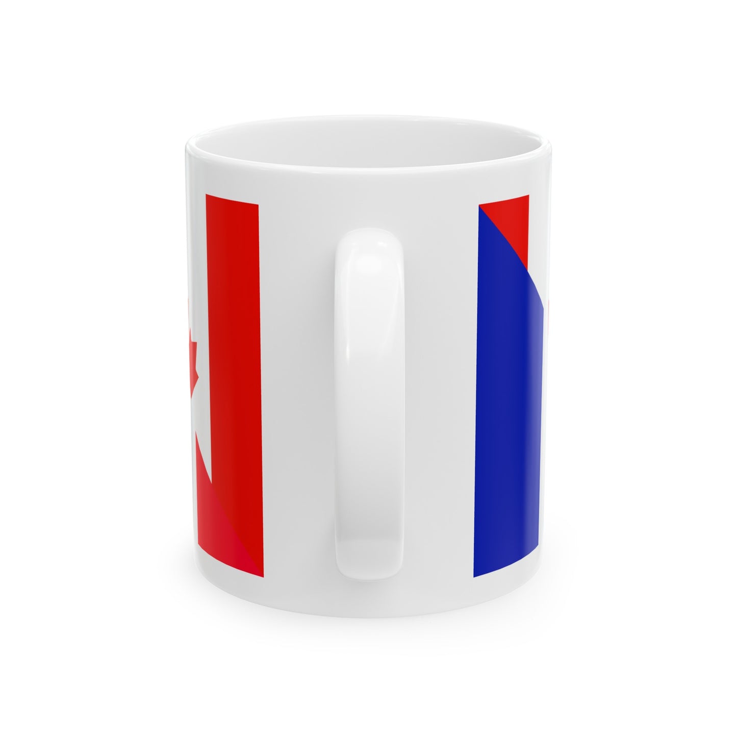 French Canadian Flag France Canada Ceramic Mug 11oz, 15oz Cup