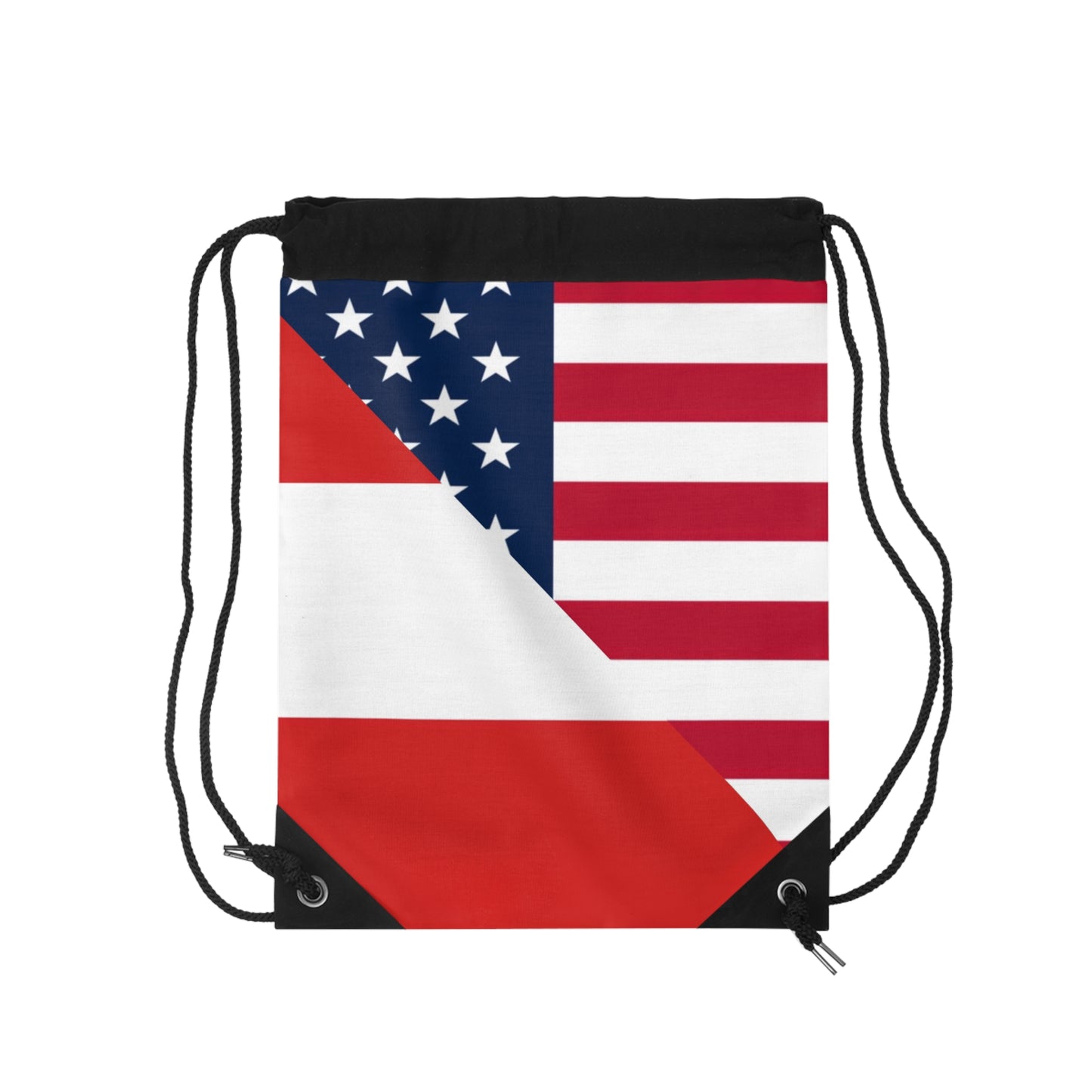 Austrian American Flag Austria USA Drawstring Bag