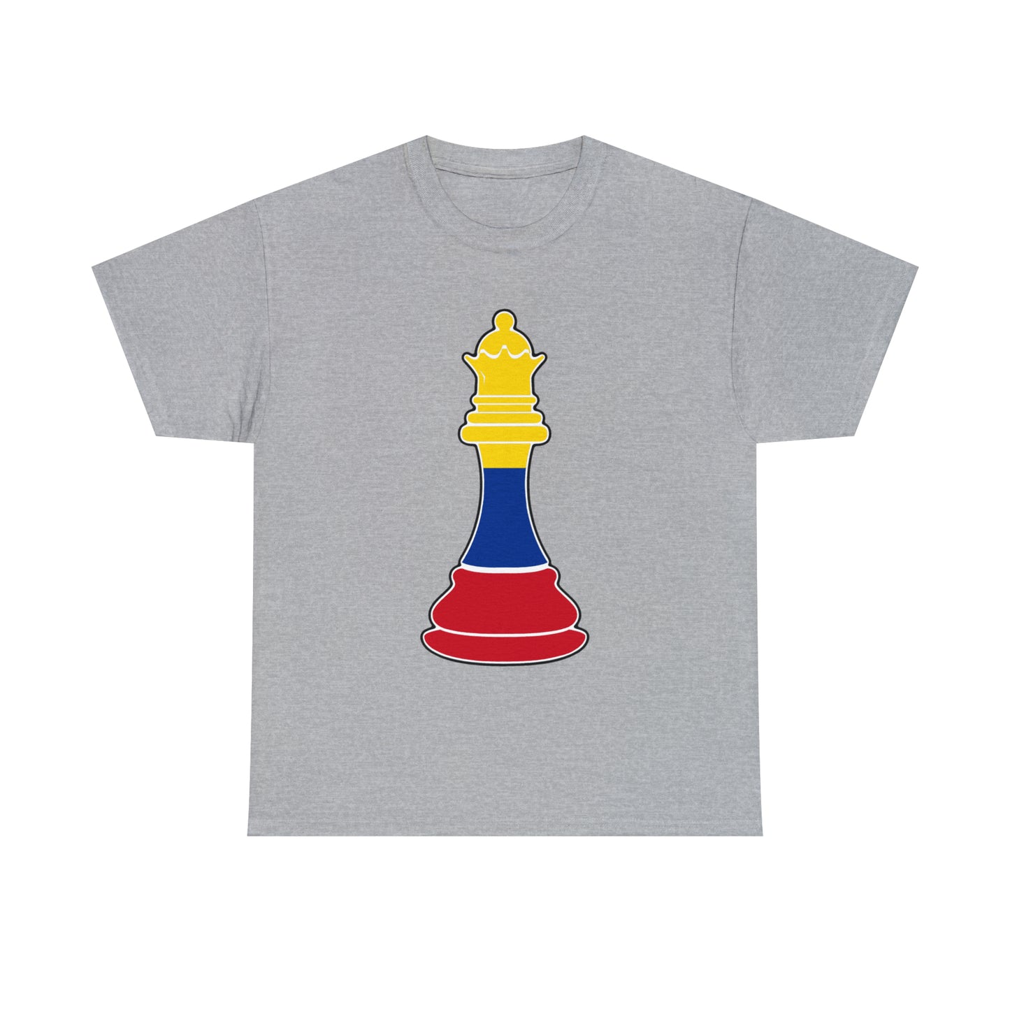 Colombian Queen Flag Chess Piece Colombia T-Shirt | Unisex Tee Shirt